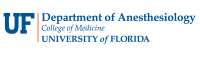 University of Florida Department of Anesthesiology 